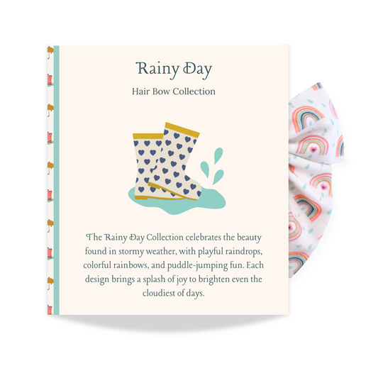 Rainbow Showers Missy Hair Bow