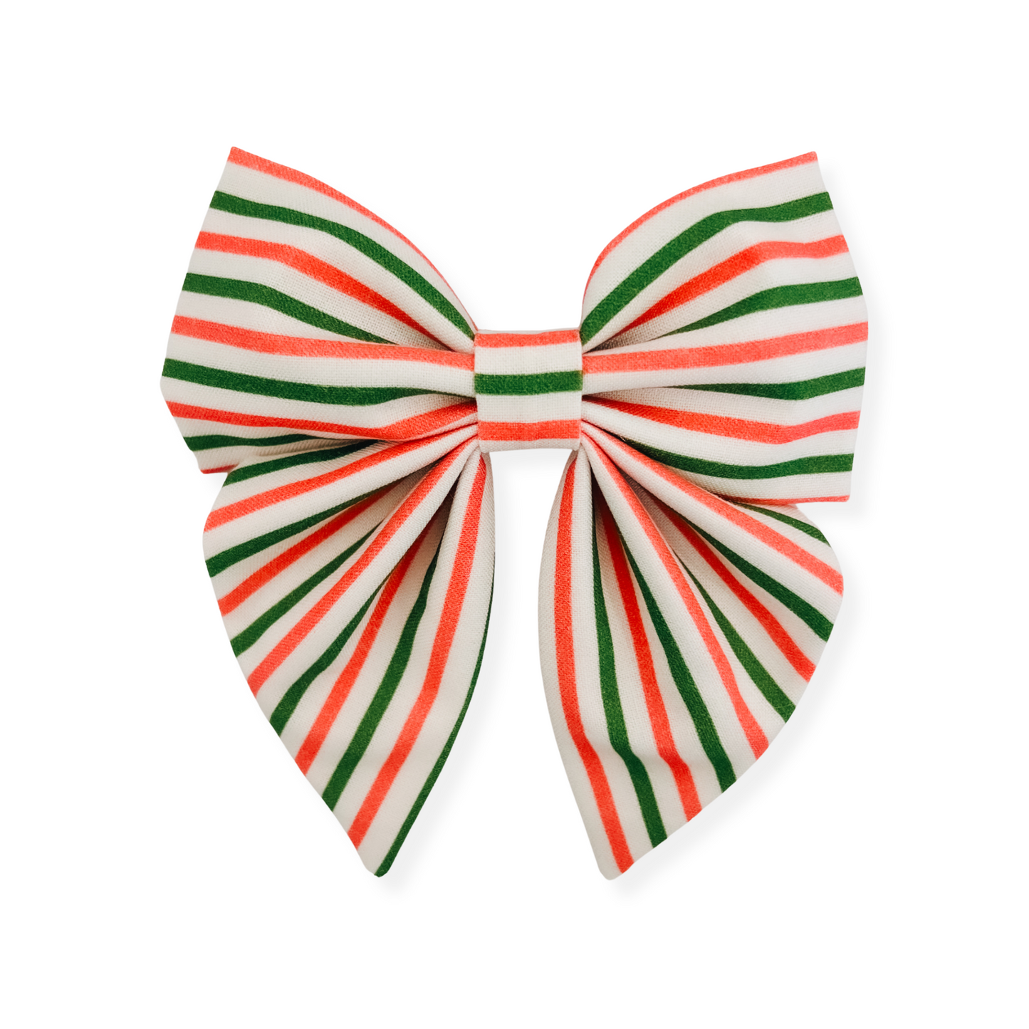 Melon Stripes Missy Hair Bow