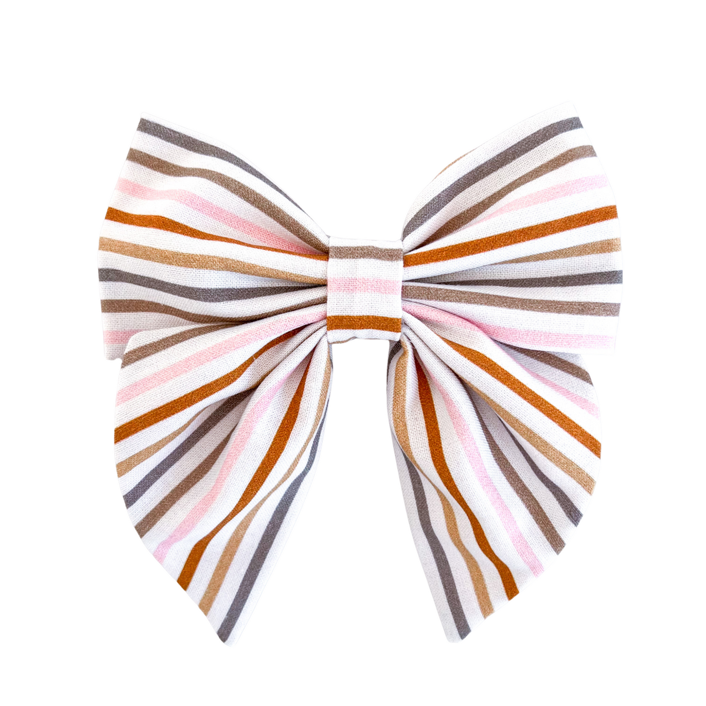 Autumn Breeze Stripes Missy Hair Bow
