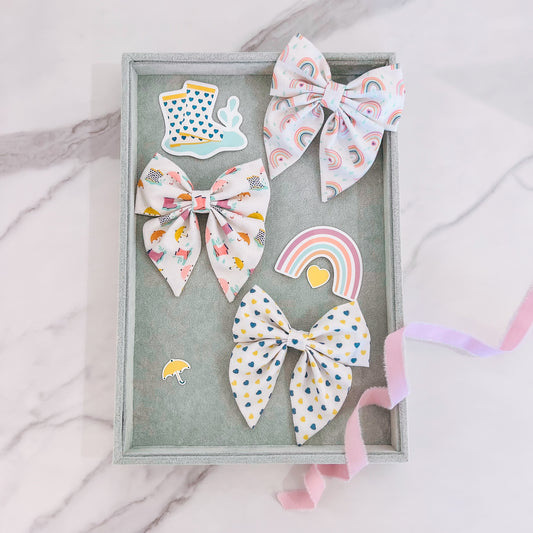 Rainy Day Collection – 3 Bow Bundle Set